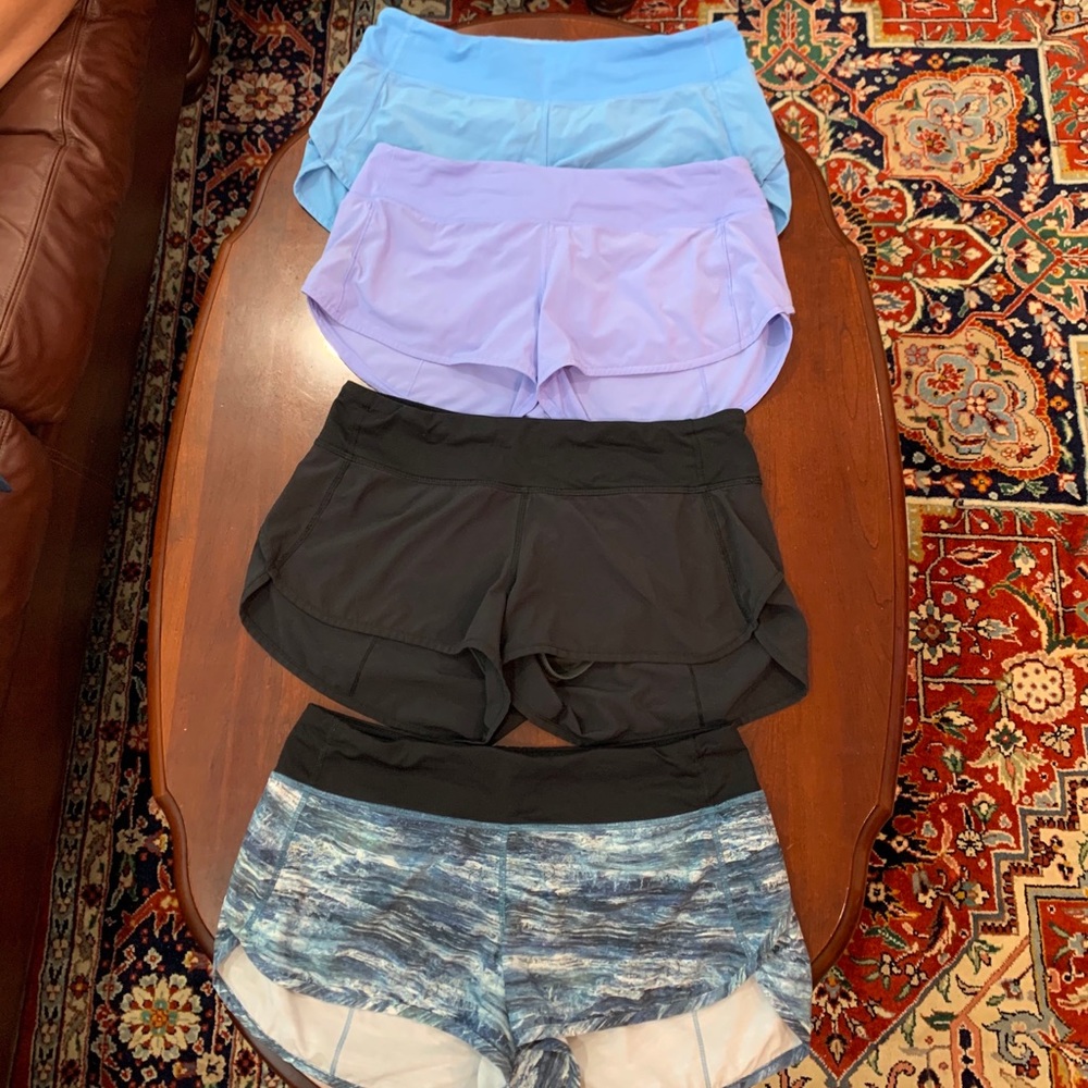 Lulu Lemon Speed Shorts Bundle